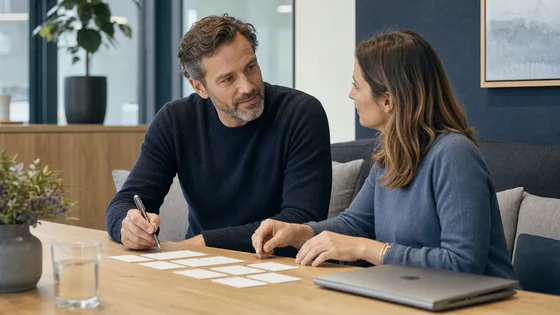 Personalmanager im Entwicklungsgespräch