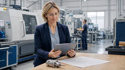 Technische Betriebswirtin plant Prozesse in der Produktion
